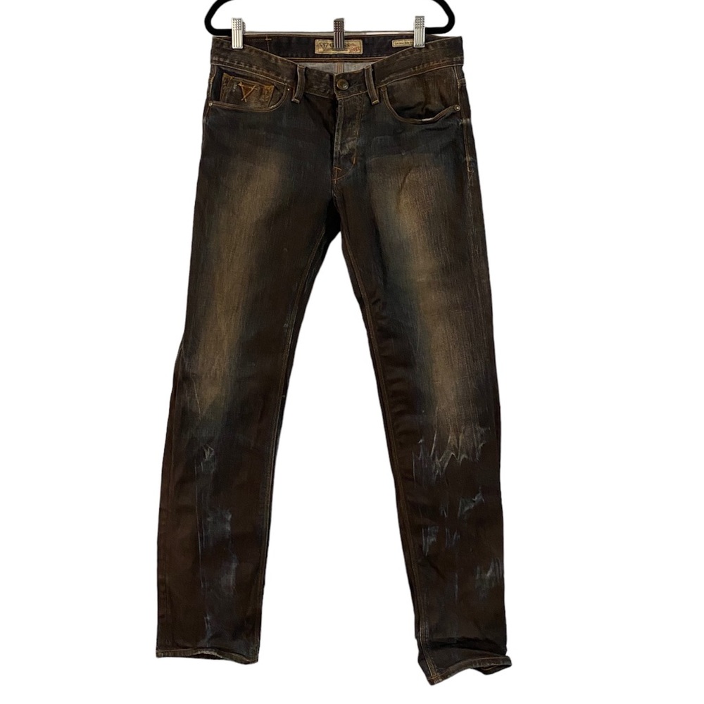 Guess Lincoln Slim Straight, Men’s Distressed Jeans Denim, Size 31, EUC